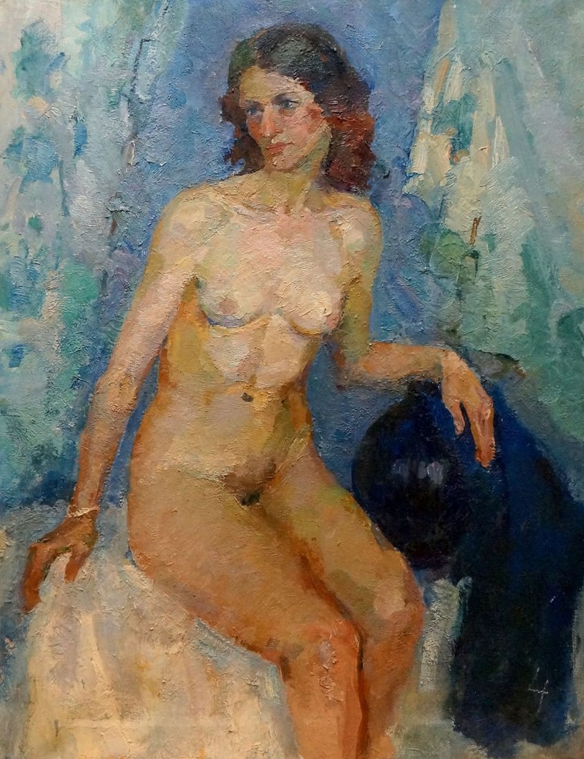 Oil painting Portrait of a naked girl Titarenko Maria Anatolyevna: Title: Oil painting Portrait of a naked girl Titarenko Maria Anatolyevna Description: No.Verns 1204 *** ABOUT THIS PAINTING *** * TITLE: "Portrait of a naked girl" * ARTISTS: Titarenko Maria Anatolyev