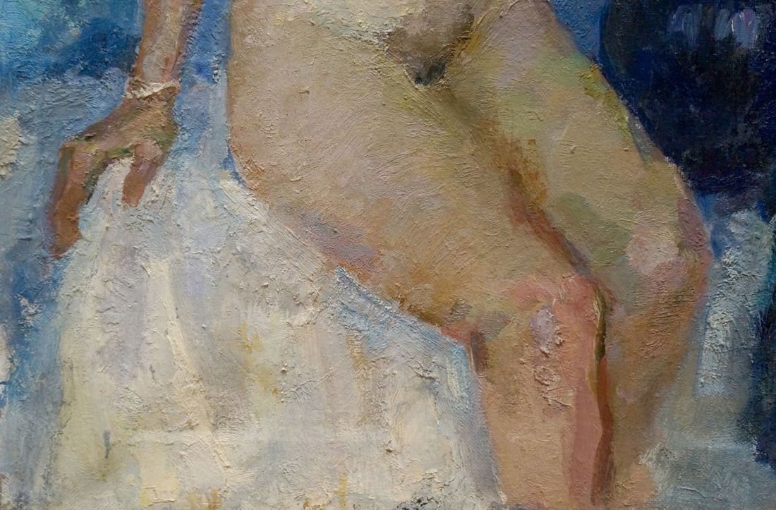 Oil painting Portrait of a naked girl Titarenko Maria Anatolyevna - 2