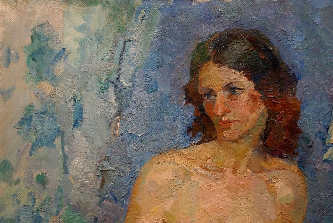 Oil painting Portrait of a naked girl Titarenko Maria Anatolyevna - 3