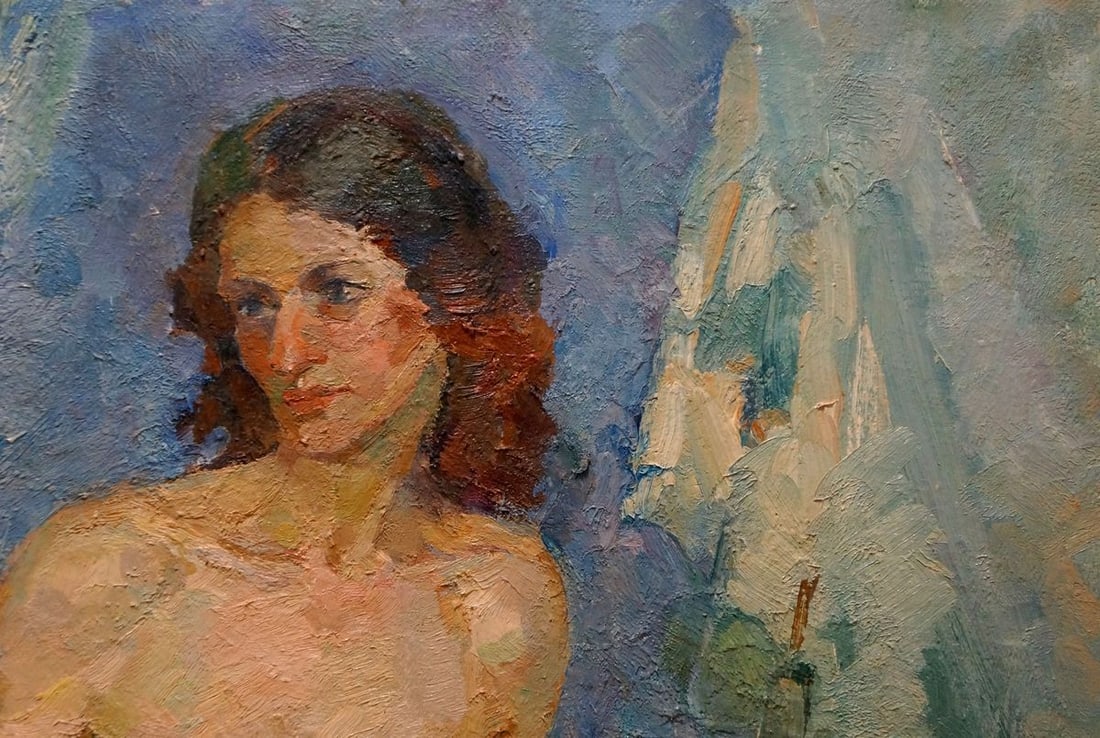 Oil painting Portrait of a naked girl Titarenko Maria Anatolyevna - 4