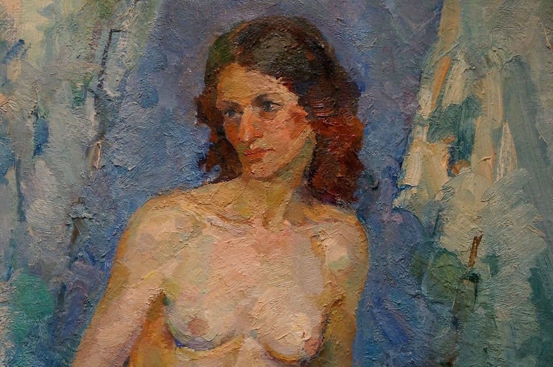 Oil painting Portrait of a naked girl Titarenko Maria Anatolyevna - 6