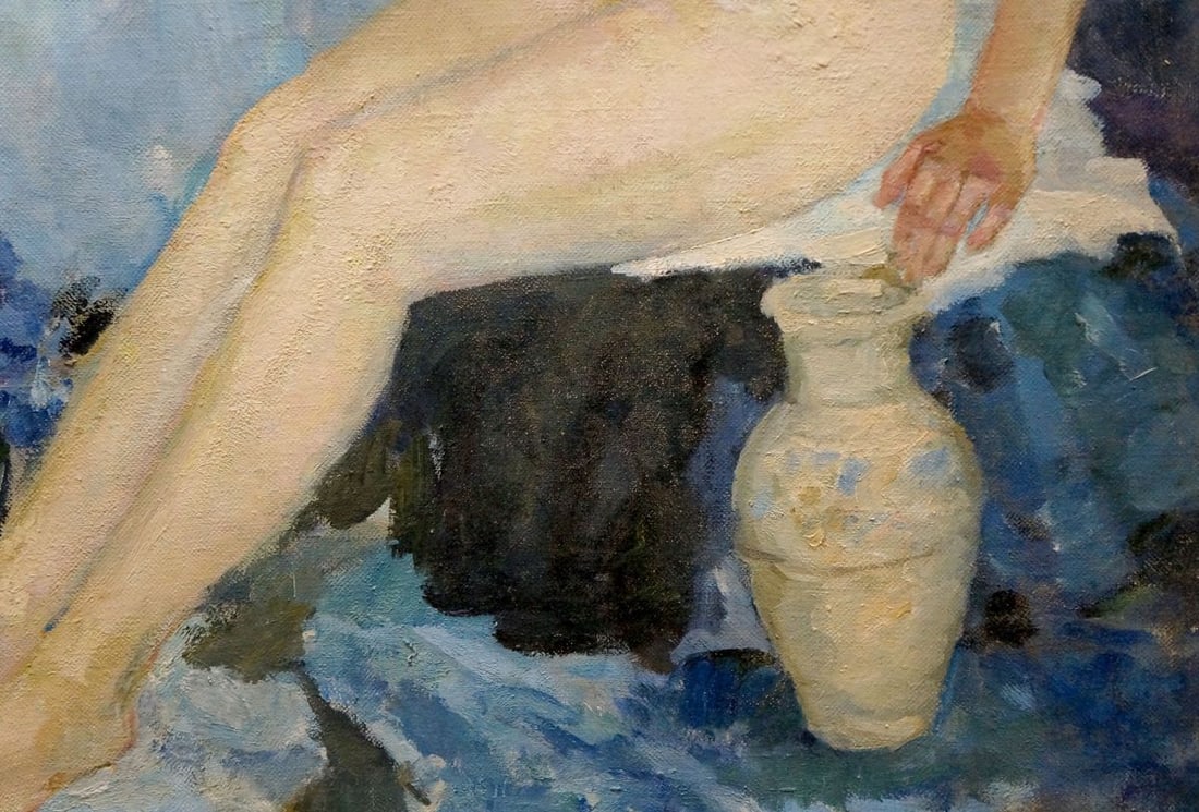 Oil painting Portrait of a naked girl Titarenko Daria Anatolyevna - 5