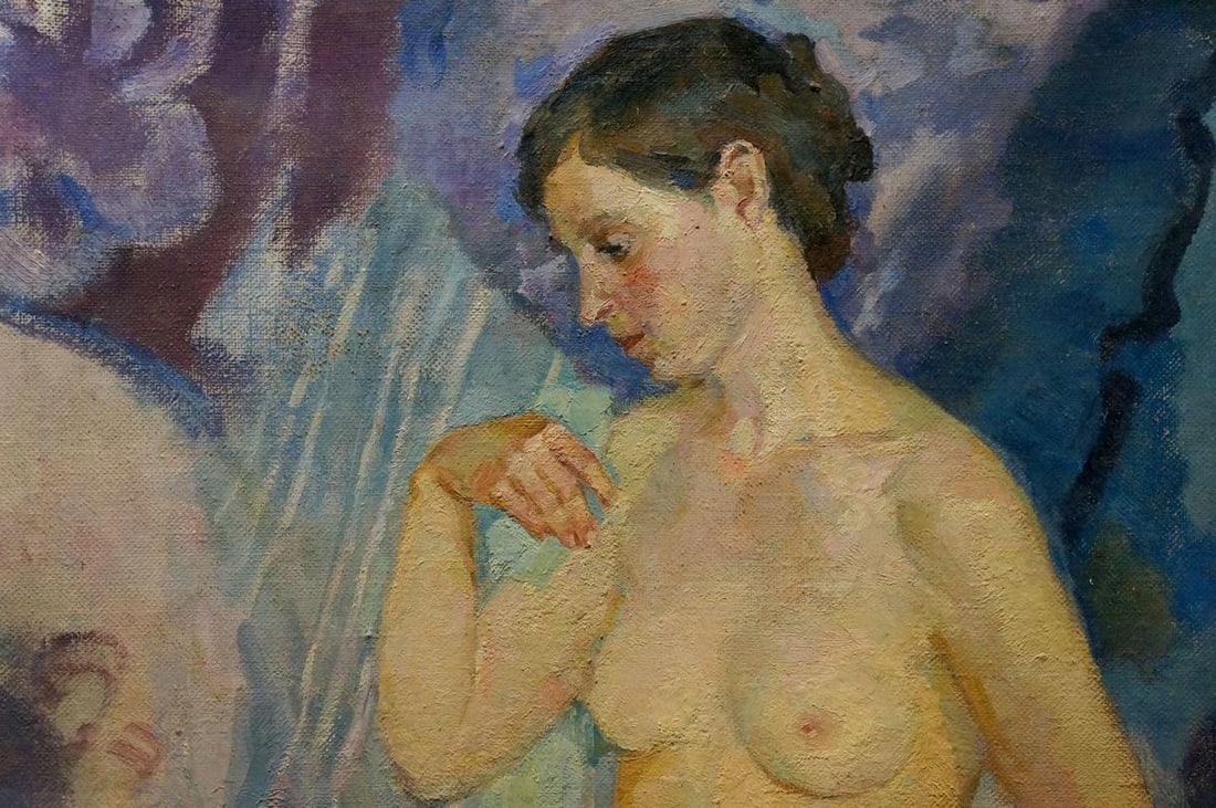 Oil painting Portrait of a naked girl Titarenko Daria Anatolyevna - 6