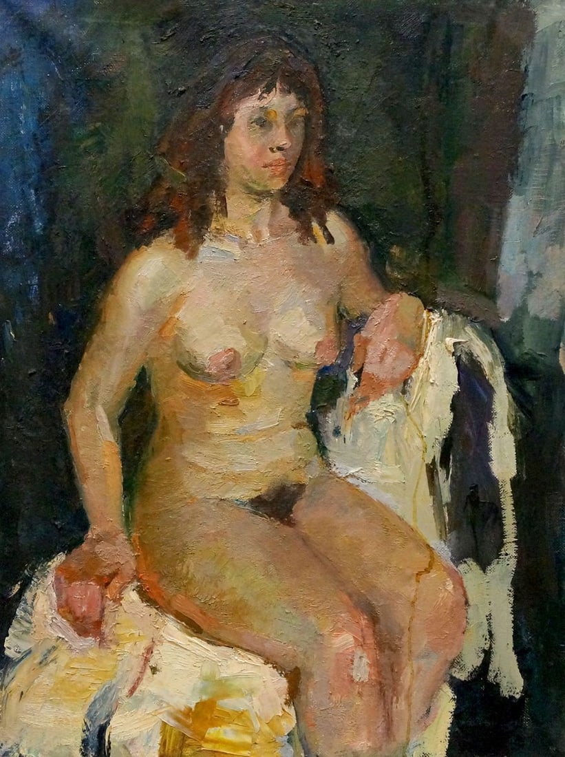 Oil painting Portrait of a naked girl Titarenko Maria Anatolyevna: Title: Oil painting Portrait of a naked girl Titarenko Maria Anatolyevna Description: No.Verns 1213 *** ABOUT THIS PAINTING *** * TITLE: "Portrait of a naked girl" * ARTISTS: Titarenko Maria Anatolyev