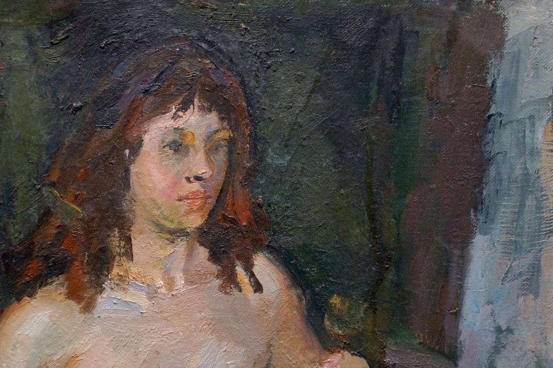Oil painting Portrait of a naked girl Titarenko Maria Anatolyevna - 4
