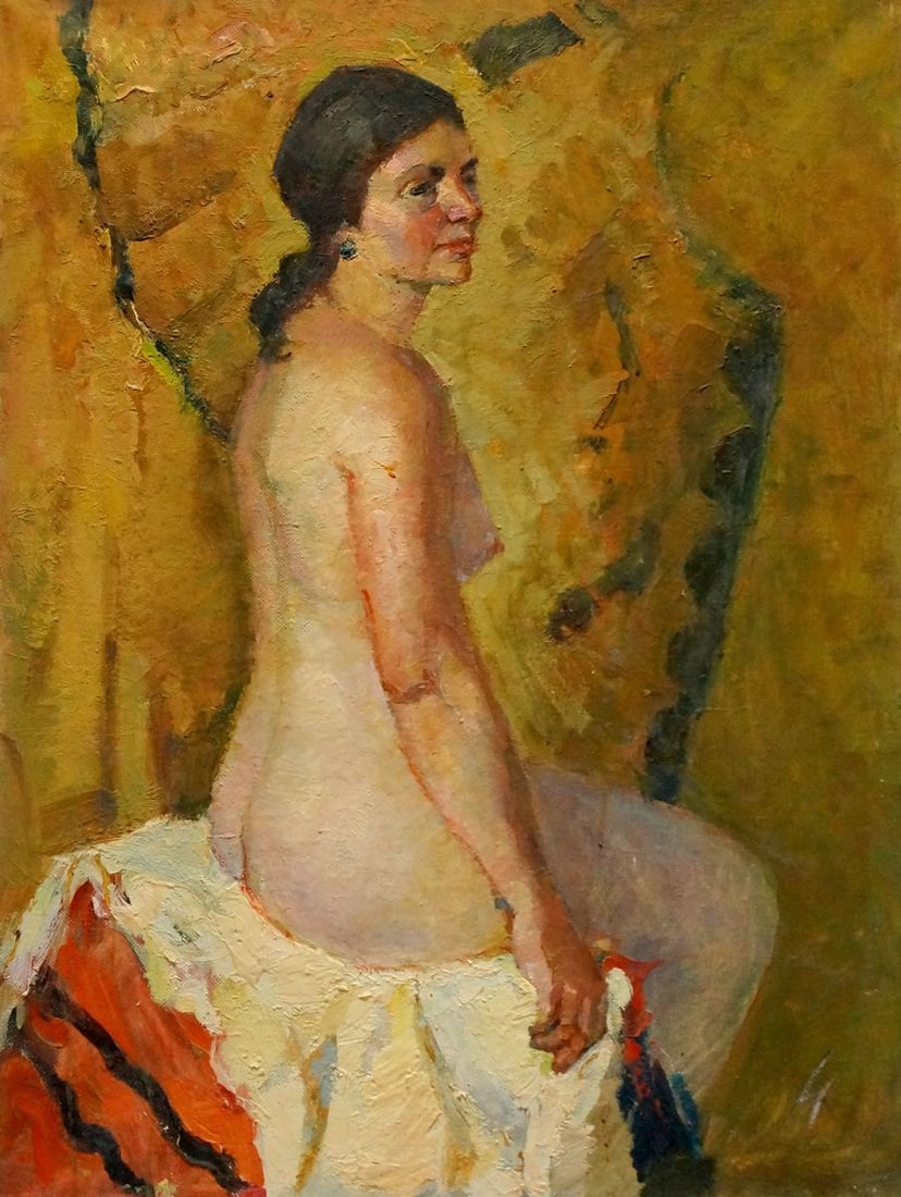 Oil painting Portrait of a naked girl Titarenko Maria Anatolyevna: Title: Oil painting Portrait of a naked girl Titarenko Maria Anatolyevna Description: No.Verns 1216 *** ABOUT THIS PAINTING *** * TITLE: "Portrait of a naked girl" * ARTISTS: Titarenko Maria Anatolyev