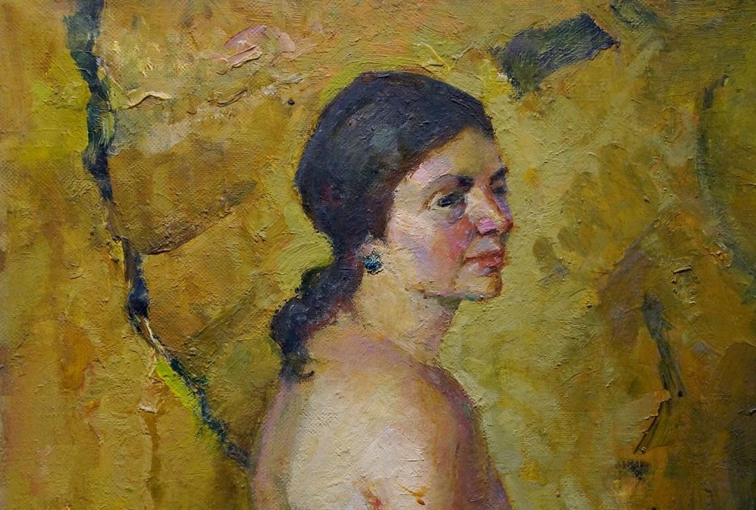 Oil painting Portrait of a naked girl Titarenko Maria Anatolyevna - 3