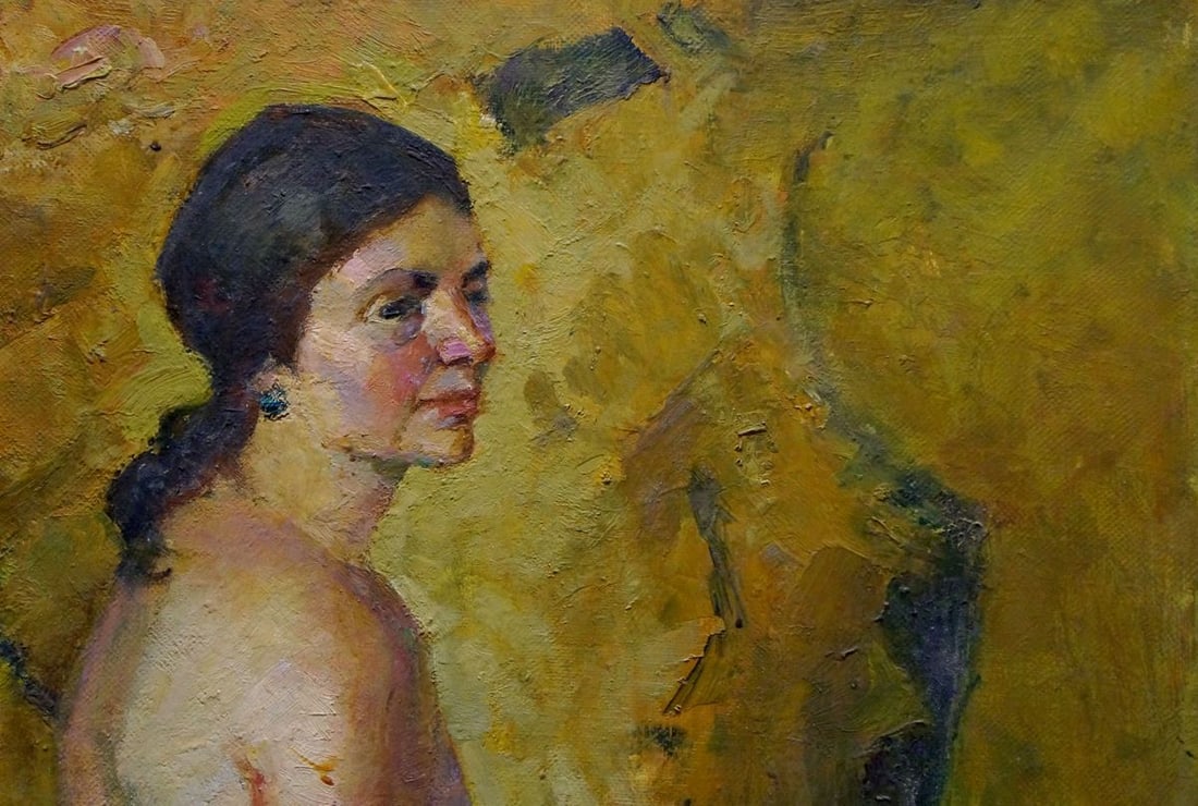 Oil painting Portrait of a naked girl Titarenko Maria Anatolyevna - 4