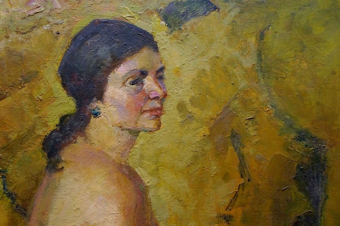 Oil painting Portrait of a naked girl Titarenko Maria Anatolyevna - 6