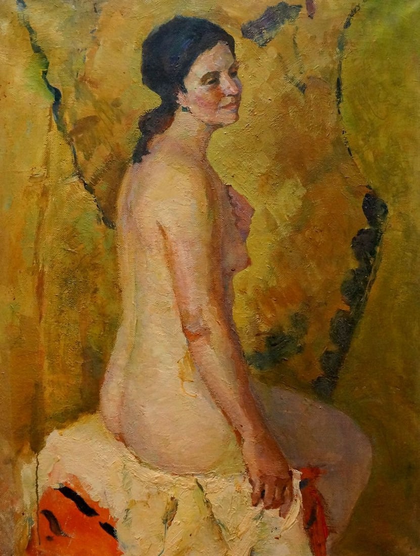 Oil painting Portrait of a naked girl Titarenko Maria Anatolyevna: Title: Oil painting Portrait of a naked girl Titarenko Maria Anatolyevna Description: No.Verns 1222 *** ABOUT THIS PAINTING *** * TITLE: "Portrait of a naked girl" * ARTISTS: Titarenko Maria Anatolyev