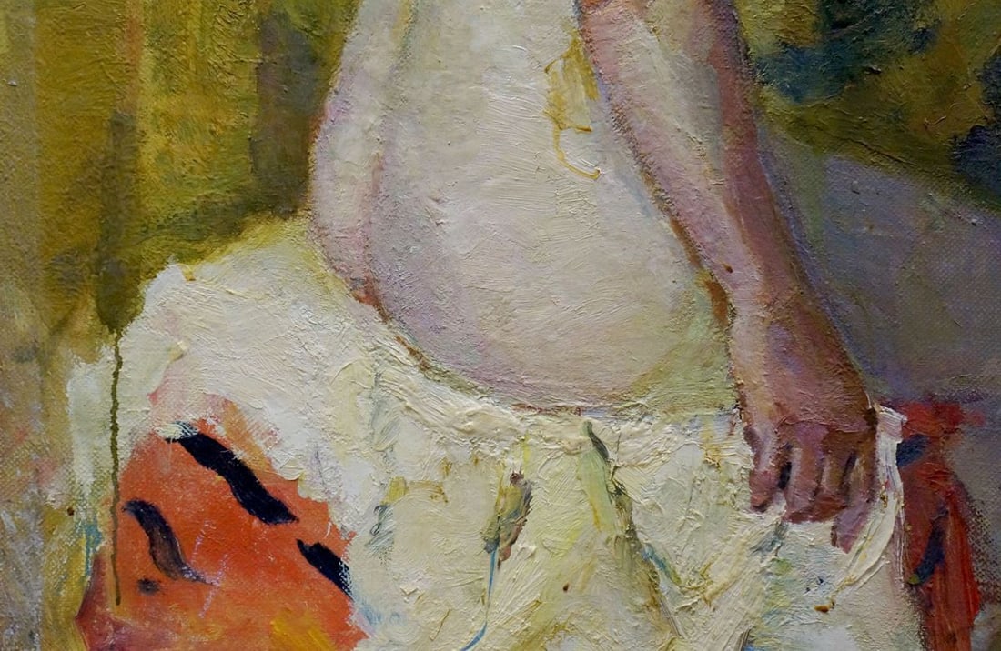 Oil painting Portrait of a naked girl Titarenko Maria Anatolyevna - 2