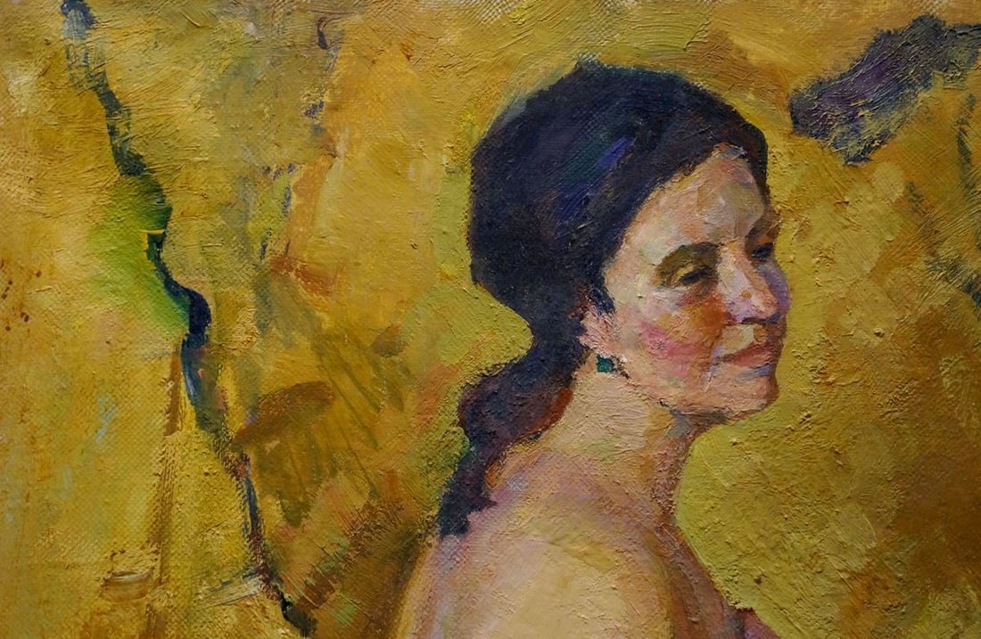 Oil painting Portrait of a naked girl Titarenko Maria Anatolyevna - 4