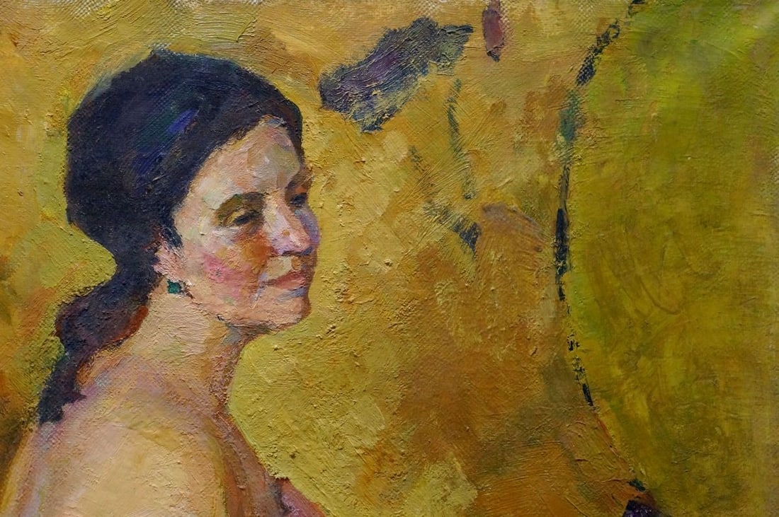 Oil painting Portrait of a naked girl Titarenko Maria Anatolyevna - 5
