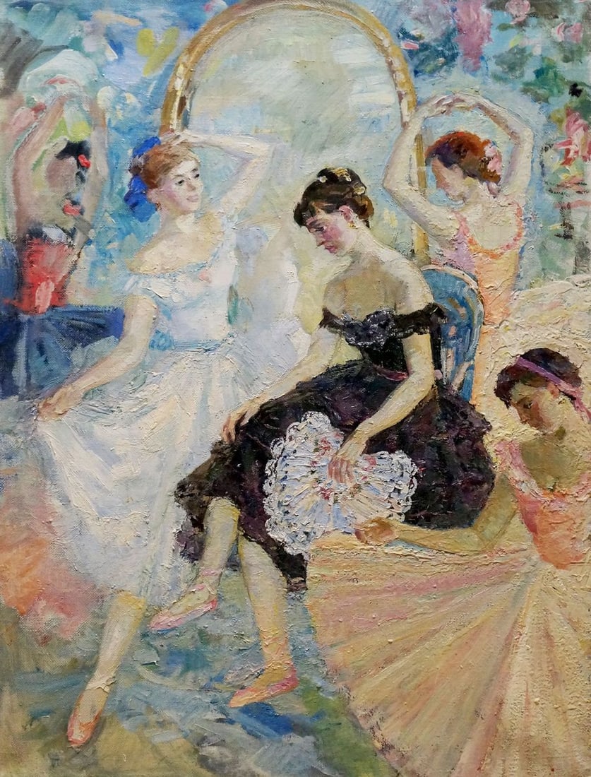 Oil painting Before the performance Titarenko Maria Anatolyevna (1 of 8)