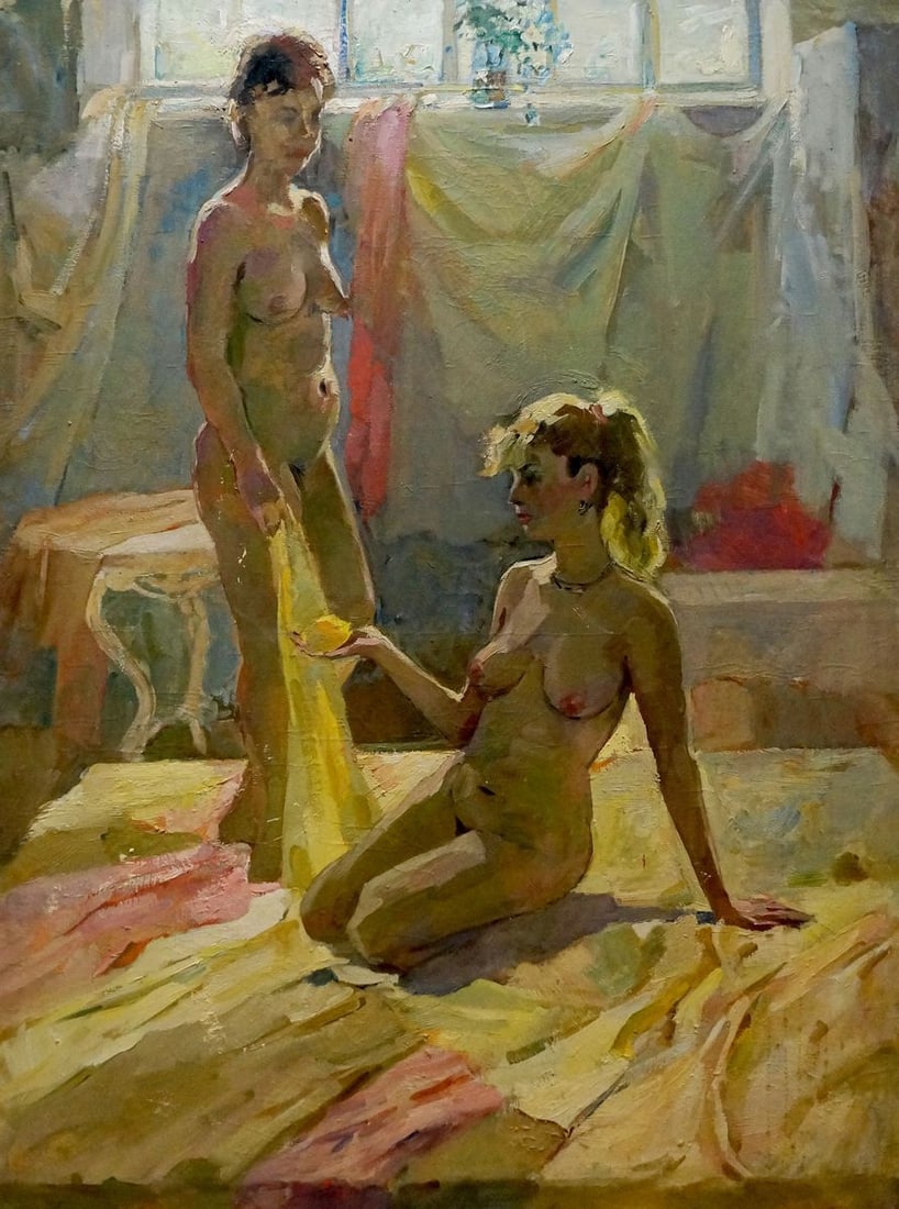 Oil painting Naked girls Titarenko Maria Anatolyevna: Title: Oil painting Naked girls Titarenko Maria Anatolyevna Description: No.Verns 1226 *** ABOUT THIS PAINTING *** * TITLE: "Naked girls" * ARTISTS: Titarenko Maria Anatolyevna * SIZE: 120x90 cm/47.24