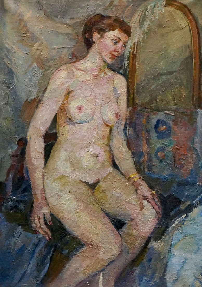 Oil painting Portrait of a naked girl Titarenko Maria Anatolyevna: Title: Oil painting Portrait of a naked girl Titarenko Maria Anatolyevna Description: No.Verns 1230 *** ABOUT THIS PAINTING *** * TITLE: "Portrait of a naked girl" * ARTISTS: Titarenko Maria Anatolyev