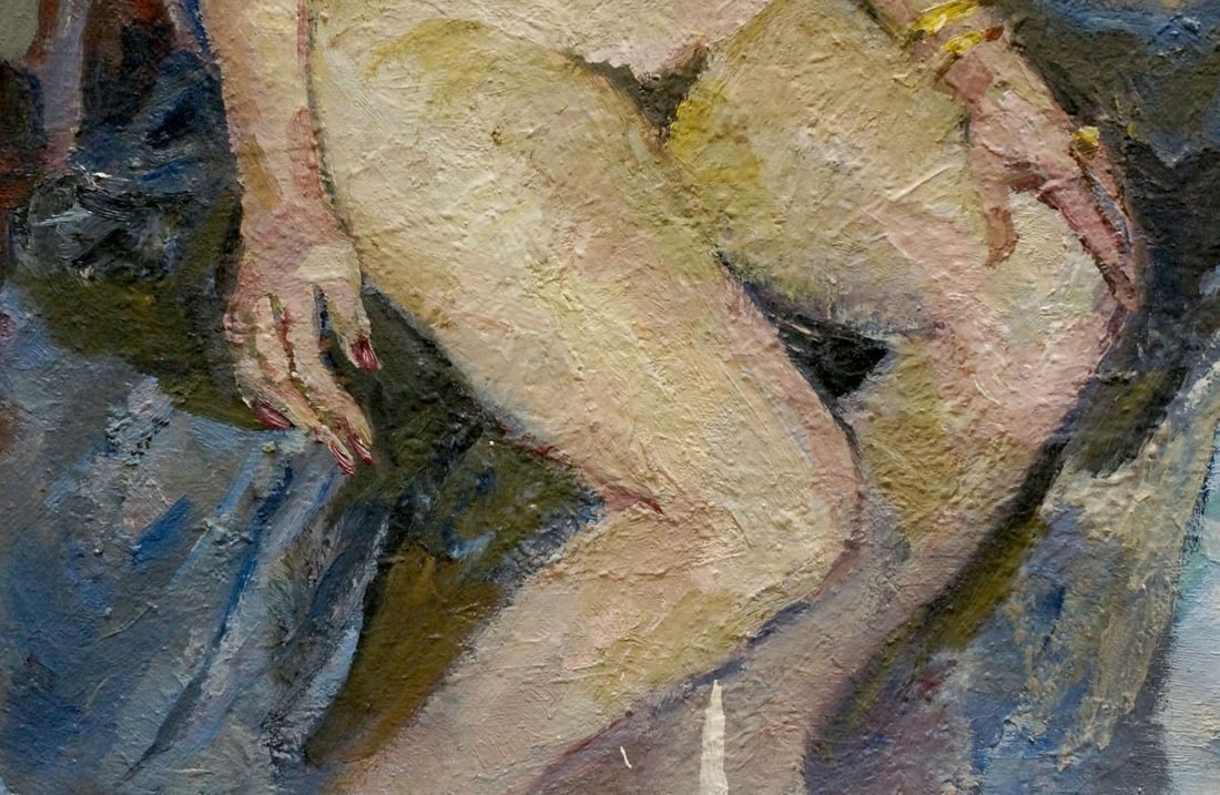 Oil painting Portrait of a naked girl Titarenko Maria Anatolyevna - 2