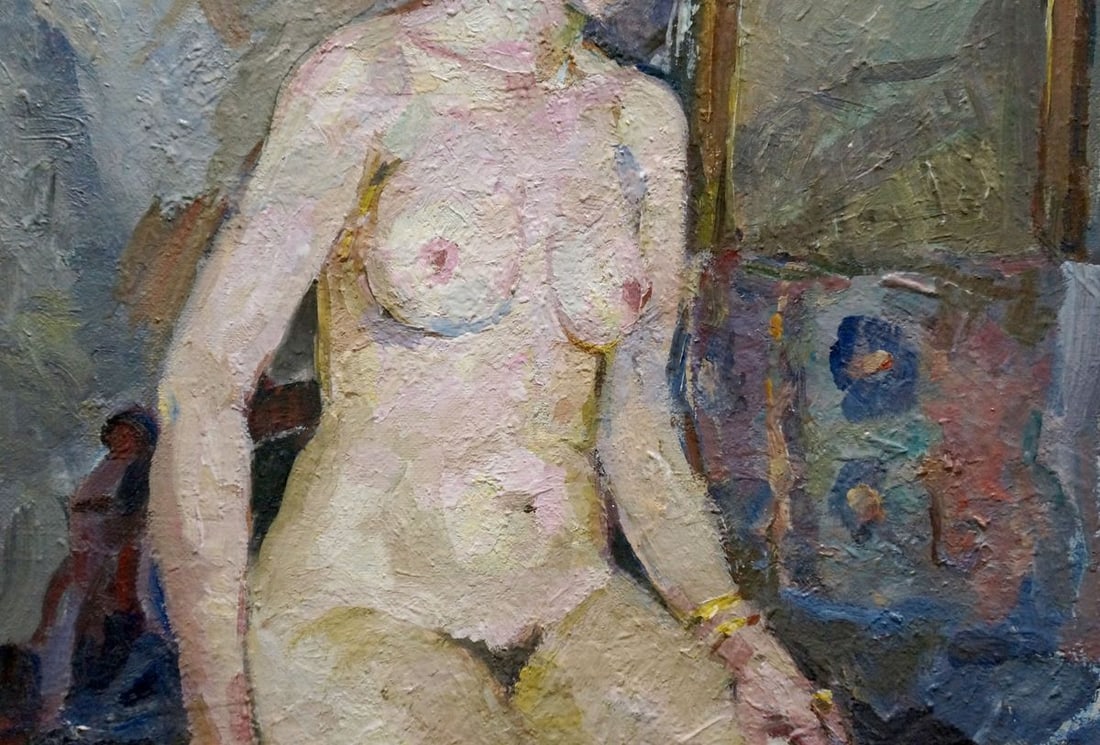 Oil painting Portrait of a naked girl Titarenko Maria Anatolyevna - 3
