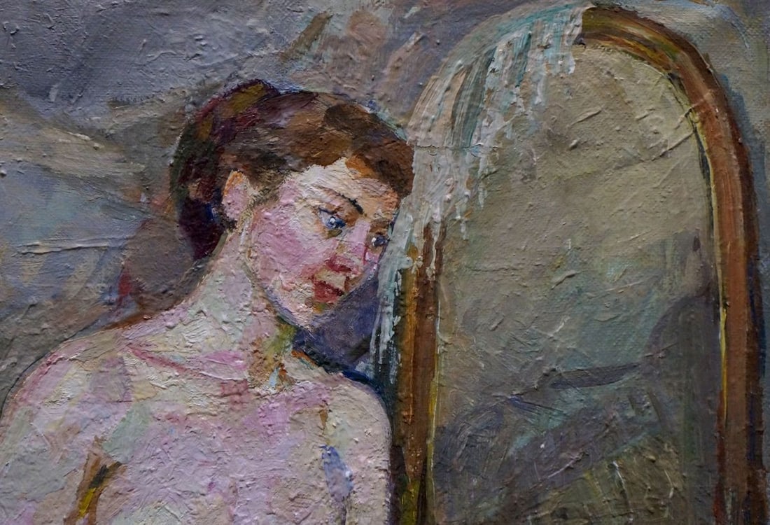 Oil painting Portrait of a naked girl Titarenko Maria Anatolyevna - 5