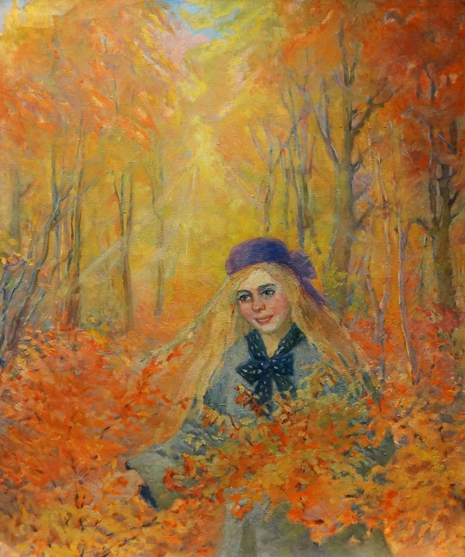 Oil painting Golden autumn Titarenko Maria Anatolyevna (1 of 8)
