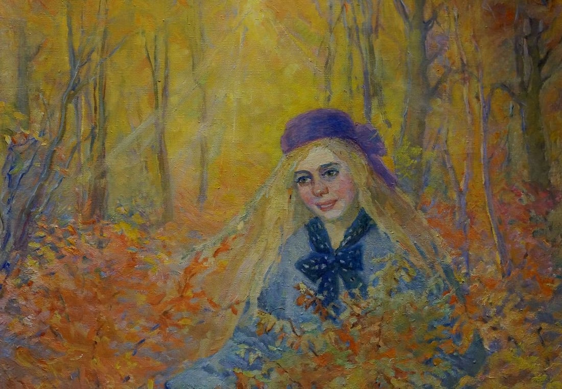Oil painting Golden autumn Titarenko Maria Anatolyevna - 3