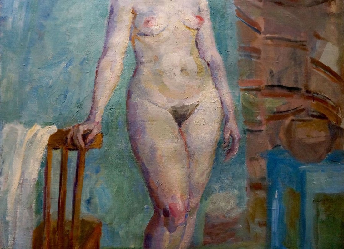 Oil painting Portrait of a naked girl Titarenko Maria Anatolyevna - 3