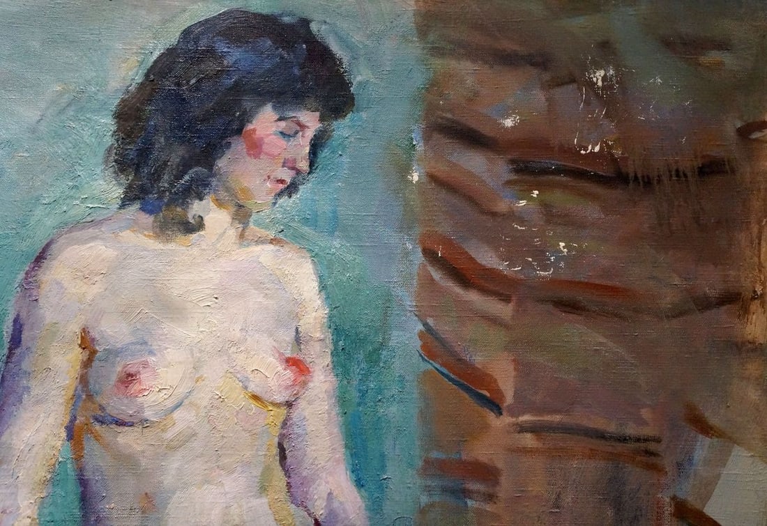 Oil painting Portrait of a naked girl Titarenko Maria Anatolyevna - 5
