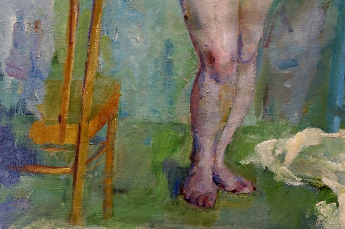 Oil painting Portrait of a naked girl Titarenko Maria Anatolyevna - 2