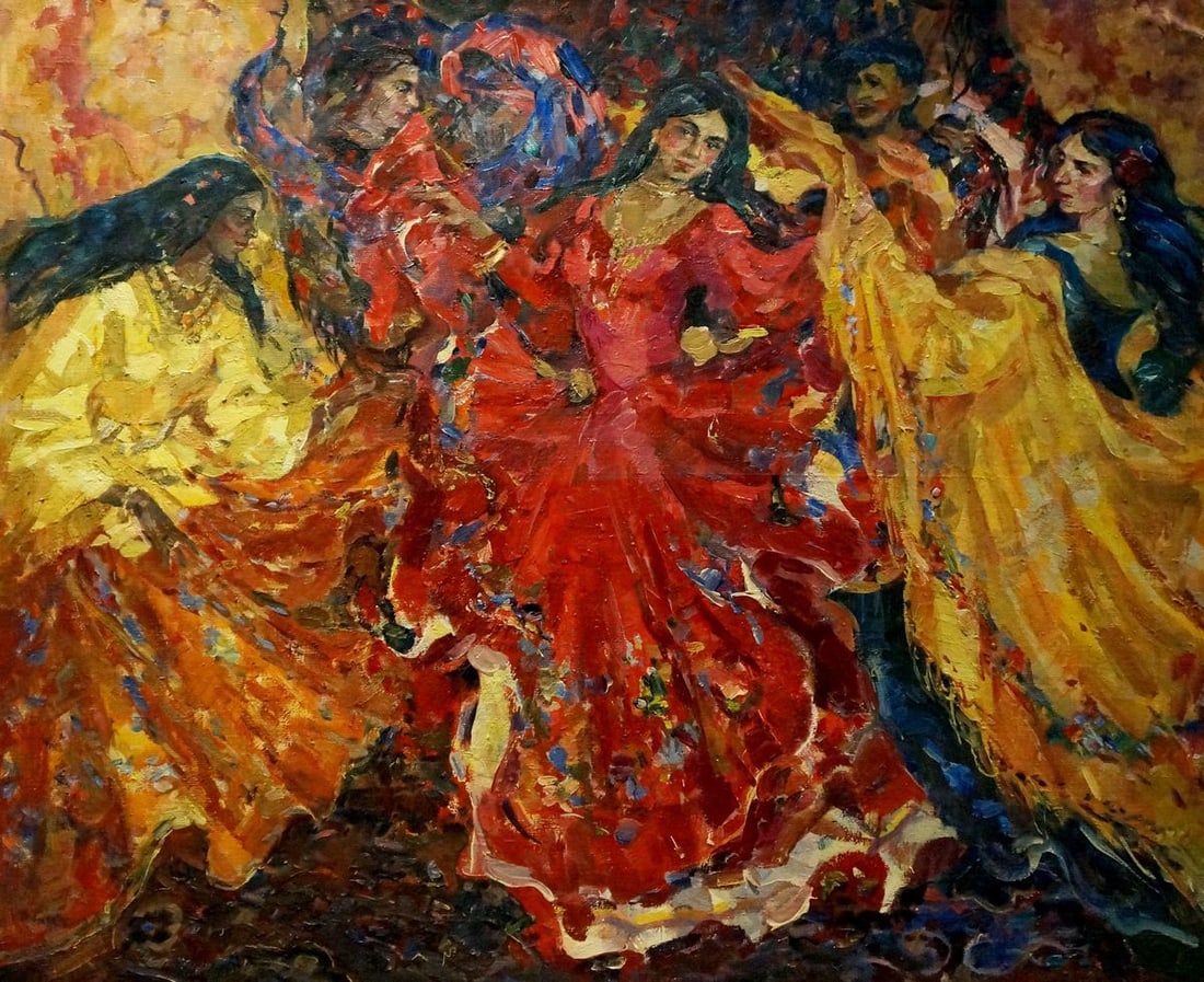 Oil painting Portrait of gypsies Tytarenko Odarka Anatoliivna (1 of 8)