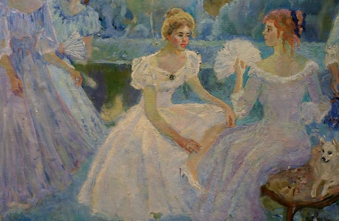Oil painting Girls by the pond Tytarenko Odarka Anatoliivna - 2