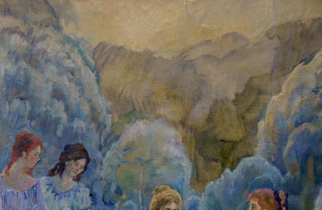 Oil painting Girls by the pond Tytarenko Odarka Anatoliivna - 3