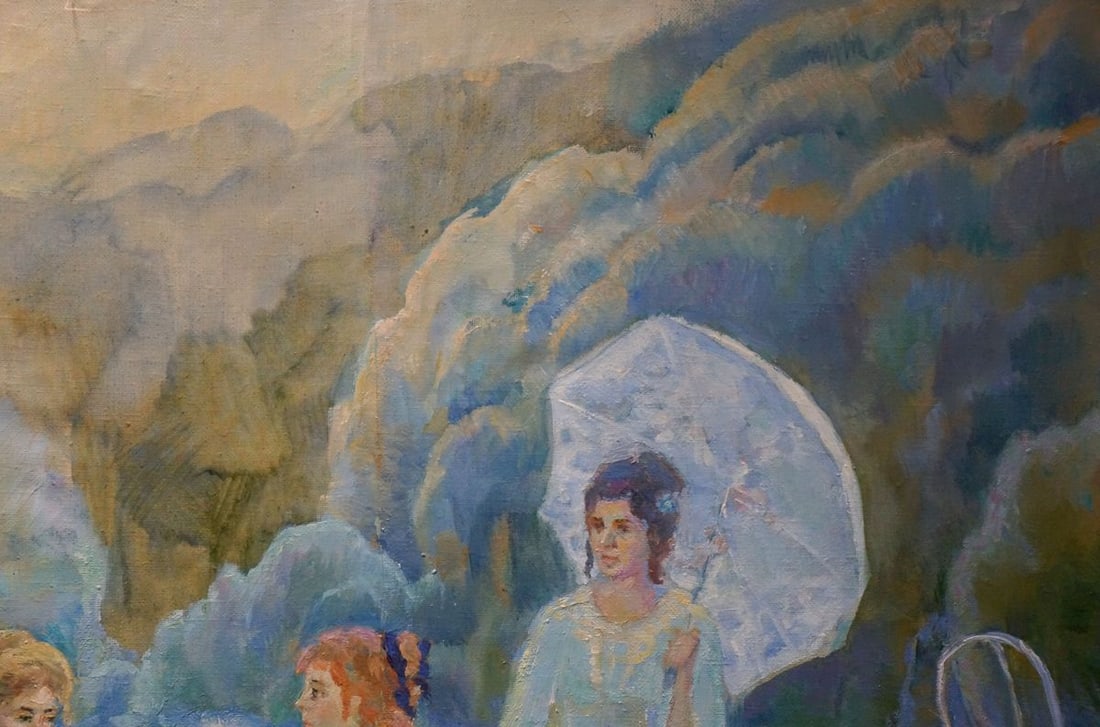 Oil painting Girls by the pond Tytarenko Odarka Anatoliivna - 4