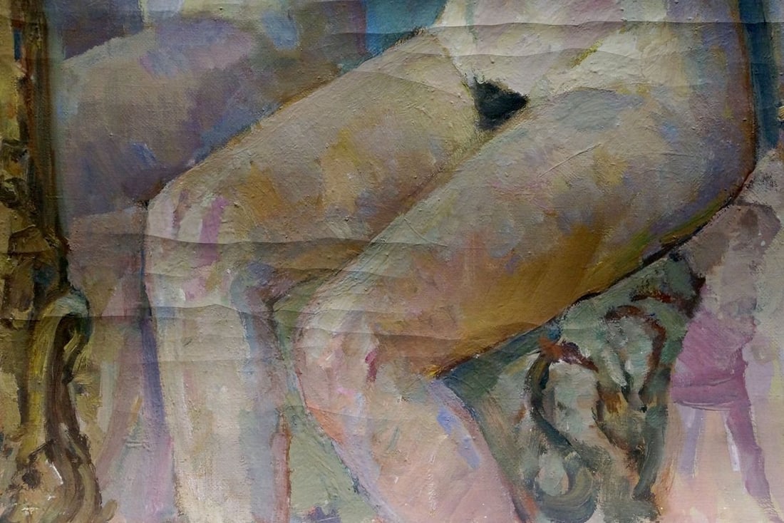 Oil painting Portrait of a naked girl Titarenko Maria Anatolyevna - 2