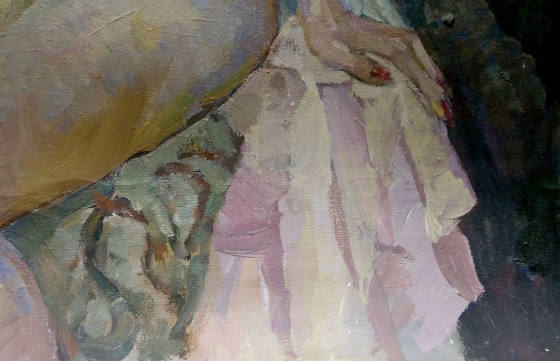 Oil painting Portrait of a naked girl Titarenko Maria Anatolyevna - 6