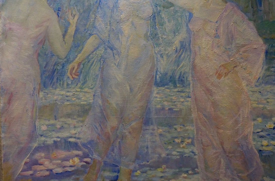 Oil painting Girls by the pond Tytarenko Odarka Anatoliivna - 3