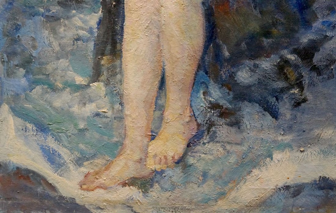 Oil painting Naked girl on the shore Tytarenko Odarka Anatoliivna - 2