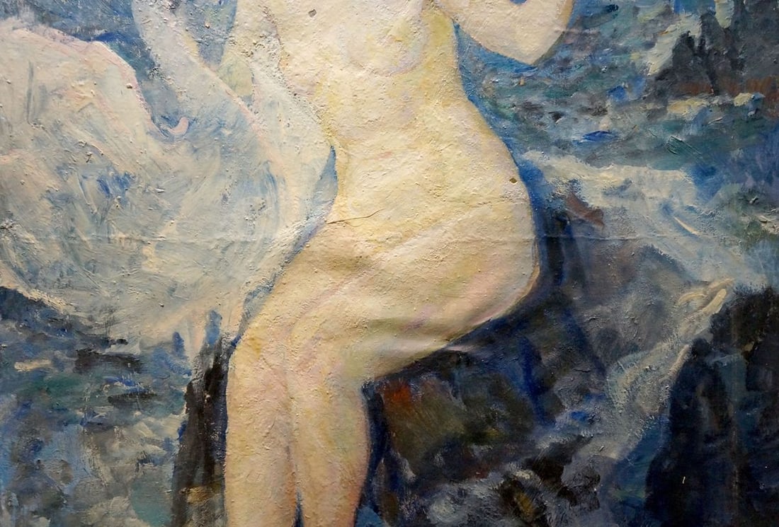 Oil painting Naked girl on the shore Tytarenko Odarka Anatoliivna - 3