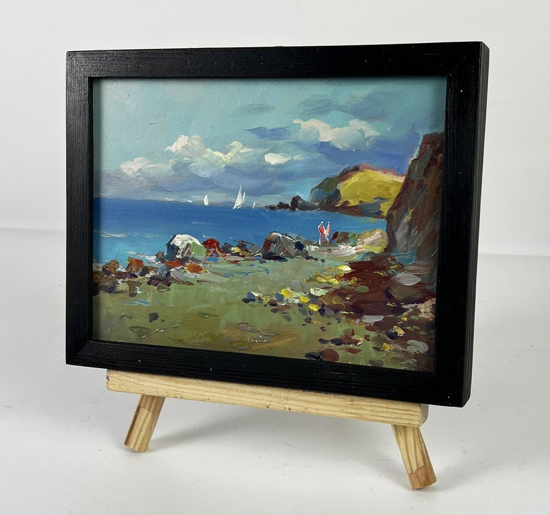 Oil painting Rocky Coast by the Endless Sea Yuriy Suprunchuk - 2