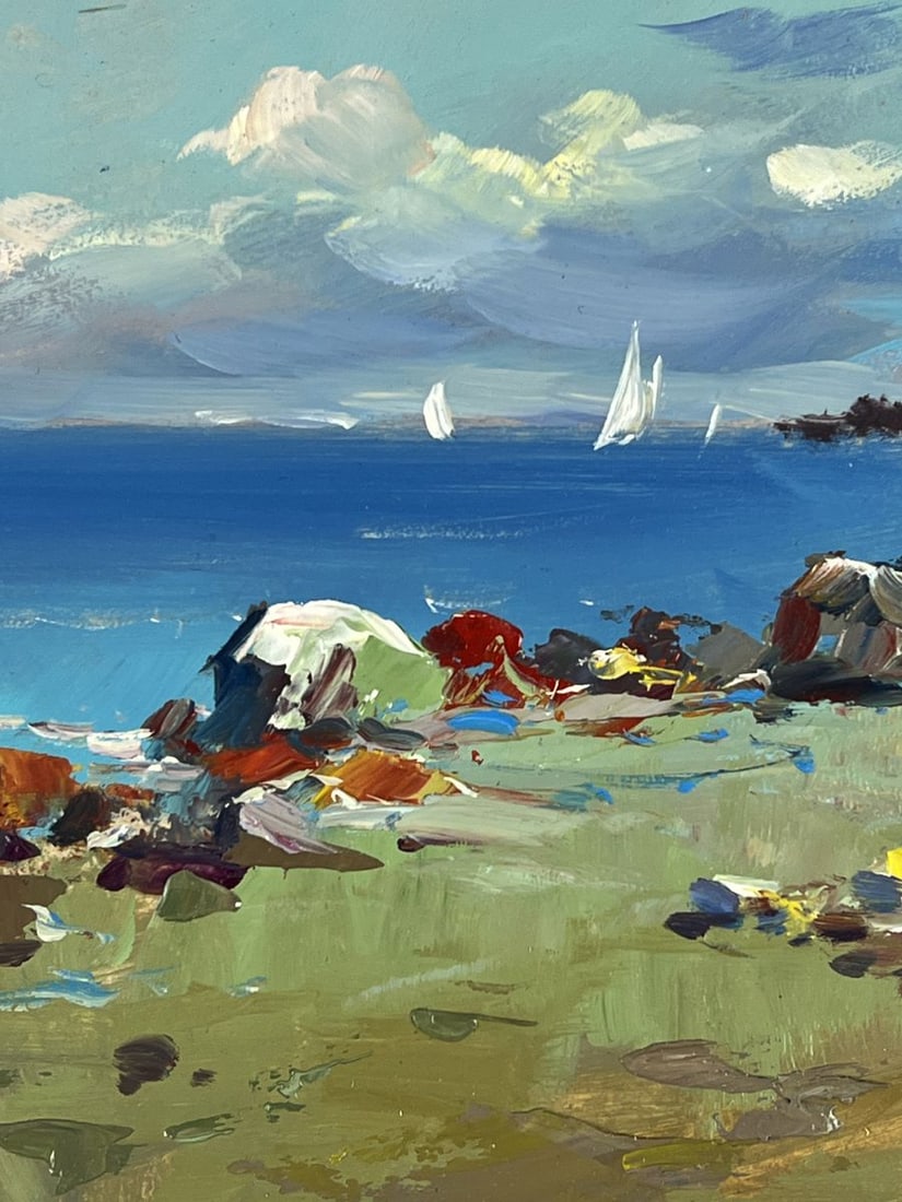 Oil painting Rocky Coast by the Endless Sea Yuriy Suprunchuk - 5