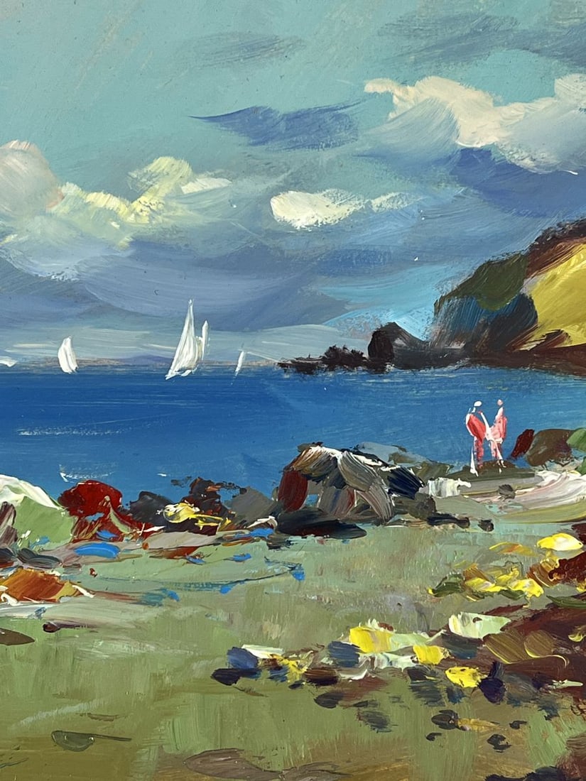 Oil painting Rocky Coast by the Endless Sea Yuriy Suprunchuk - 6