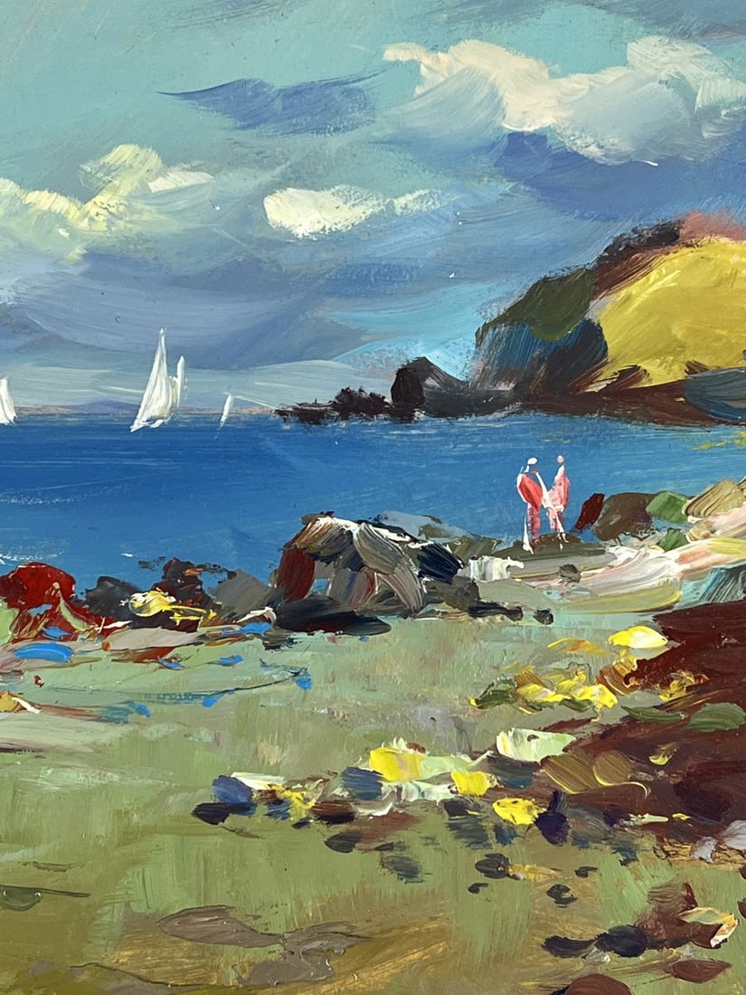 Oil painting Rocky Coast by the Endless Sea Yuriy Suprunchuk - 7