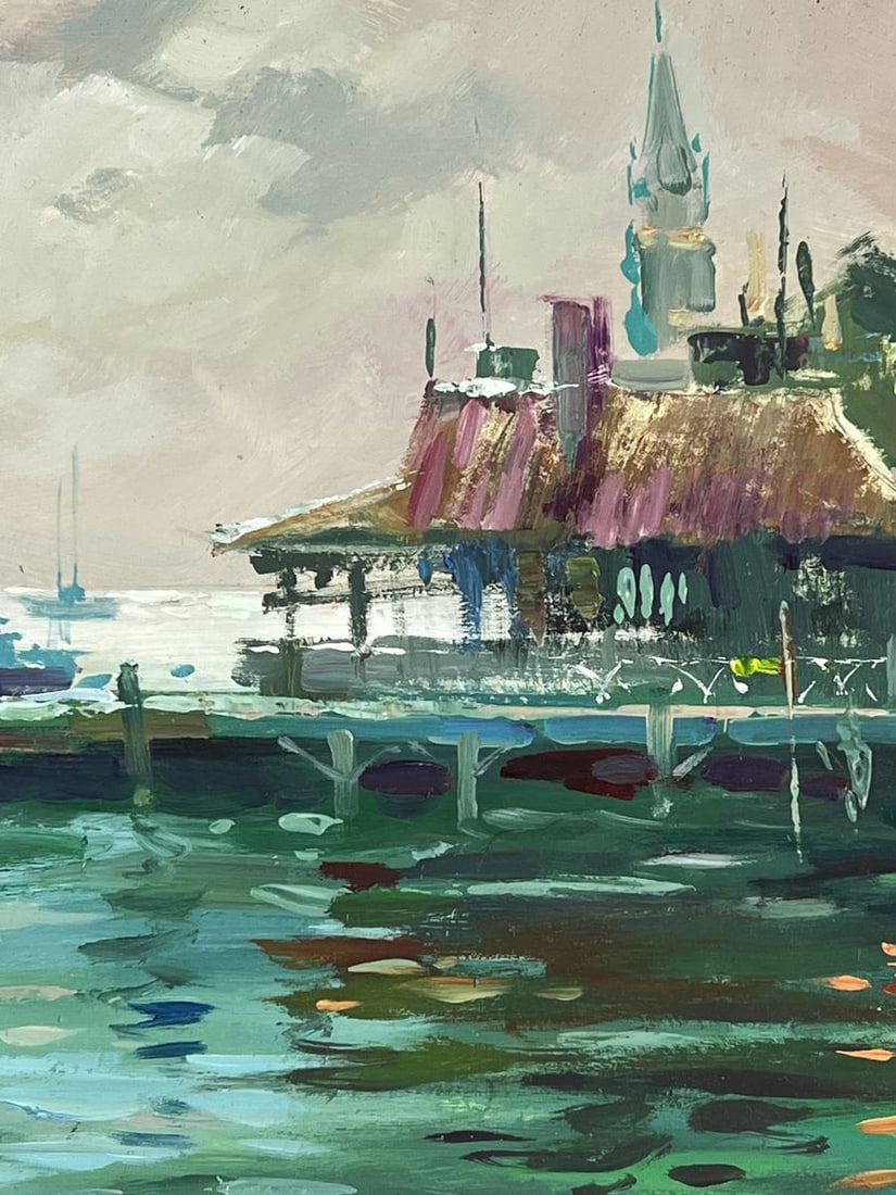 Oil painting Pier on a Gloomy Day Yuriy Suprunchuk - 10