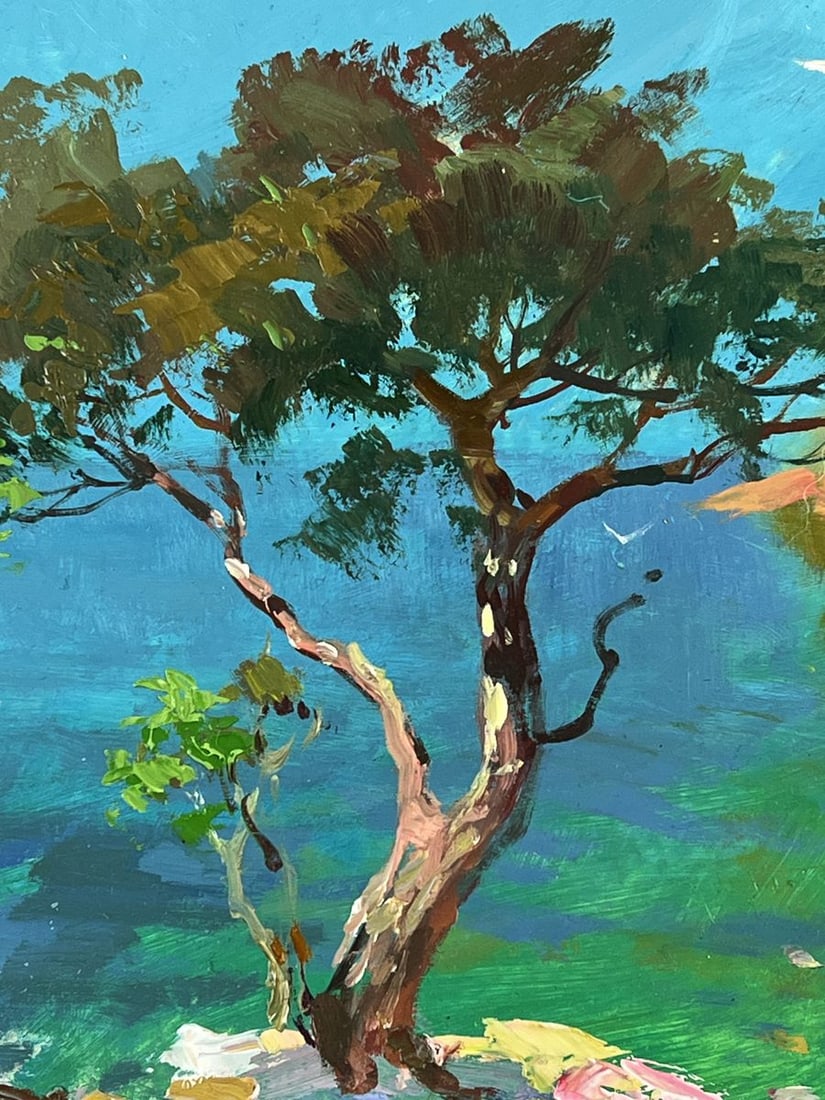 Oil painting Rocky Coast Boat Tour Yuriy Suprunchuk - 4