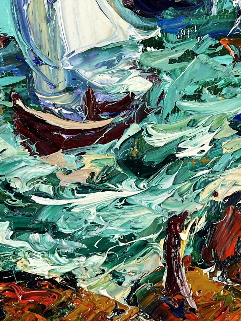 Oil painting The Sea During a Storm Oleksiy Ivanyuk - 8