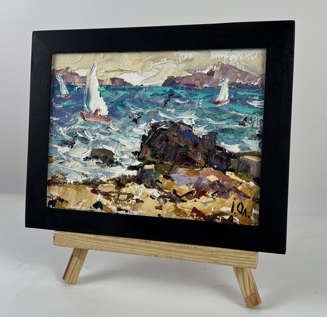 Oil painting Light Wind at Sea Oleksiy Ivanyuk - 2