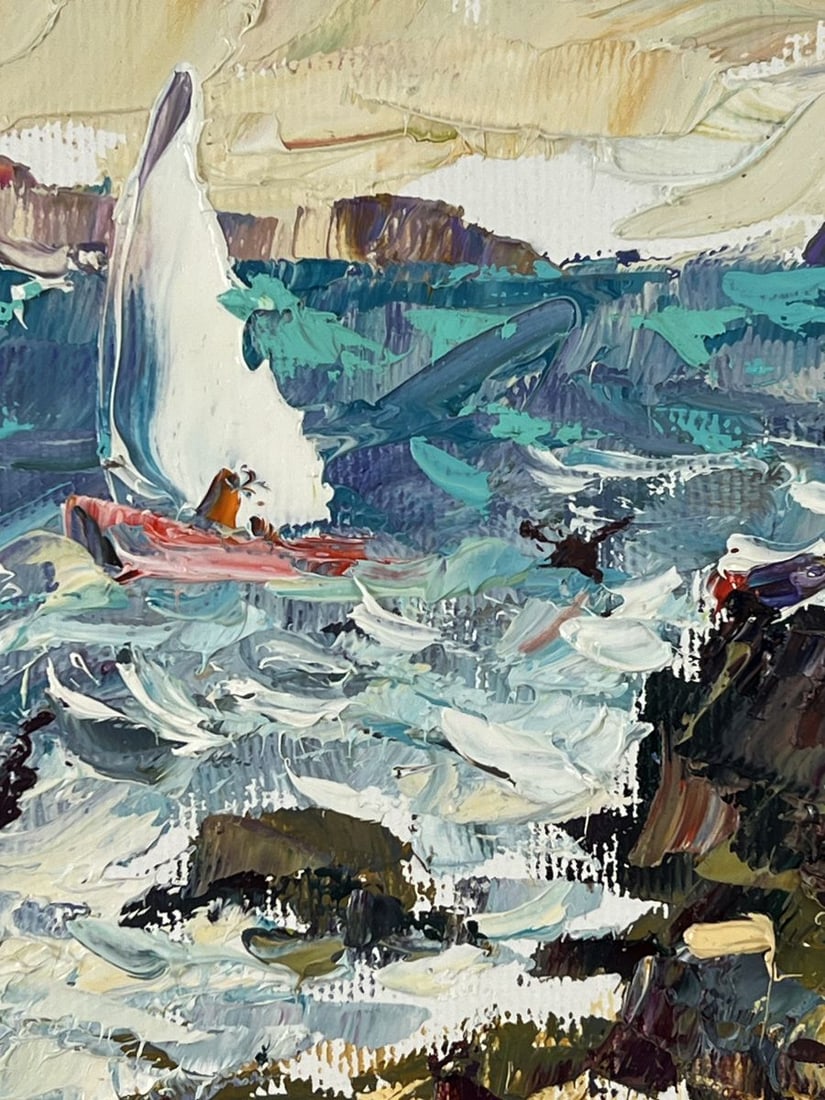 Oil painting Light Wind at Sea Oleksiy Ivanyuk - 4