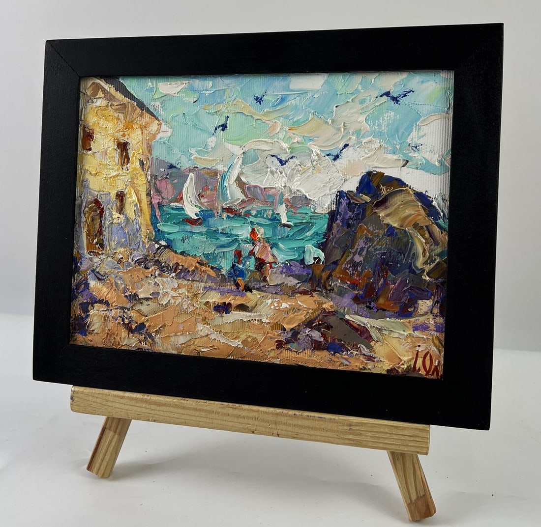 Oil painting Warm Breeze in Front of the Sea Oleksiy Ivanyuk - 2