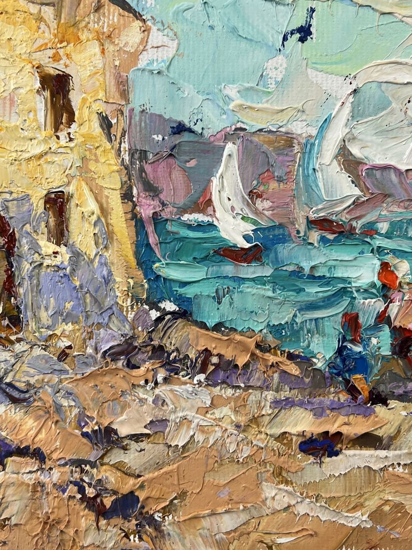 Oil painting Warm Breeze in Front of the Sea Oleksiy Ivanyuk - 5