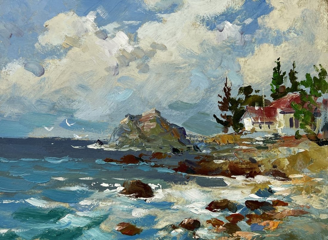 Oil painting House by the Sea Yuriy Suprunchuk - 3