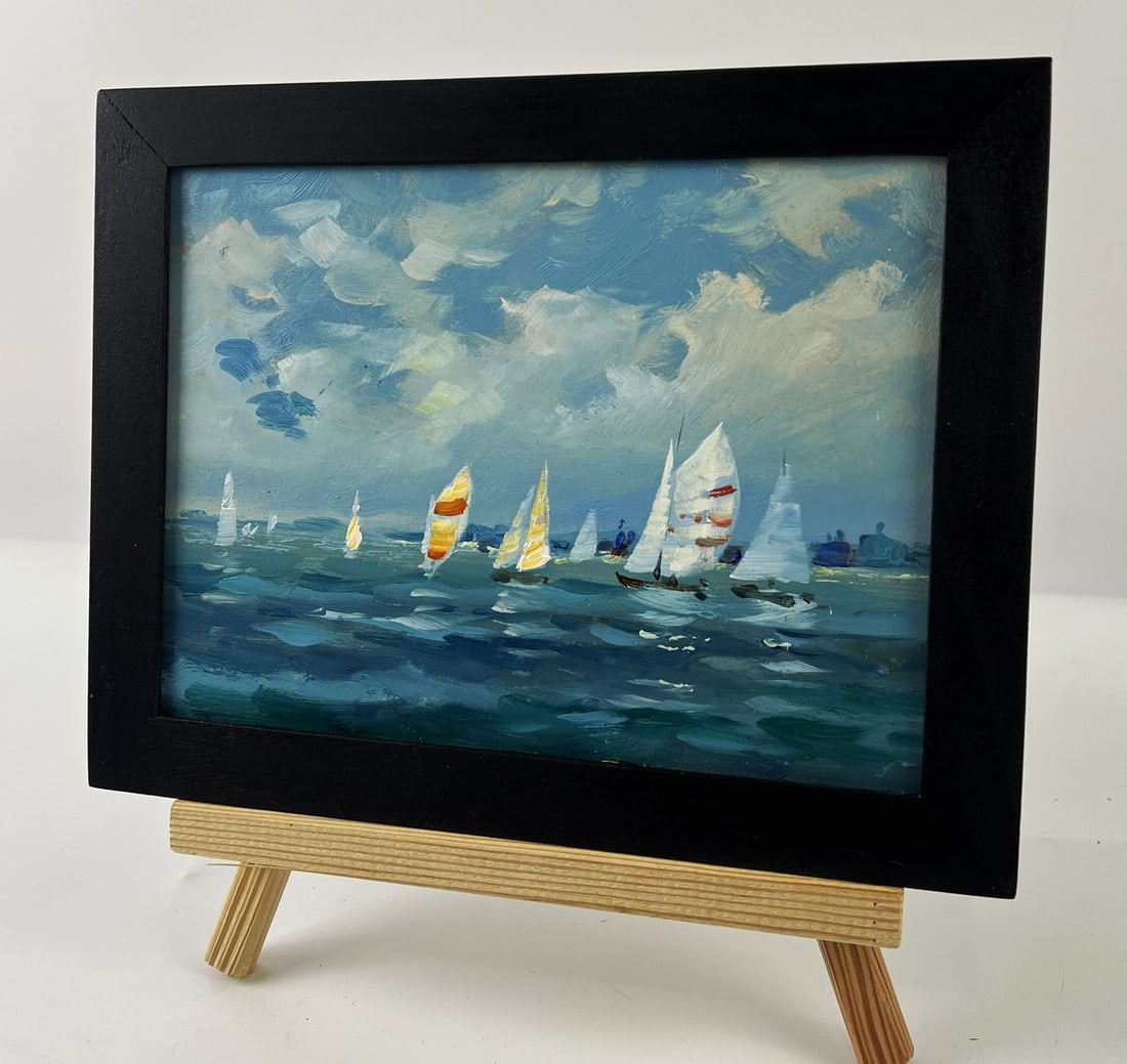 Oil painting Ships at Sea on Day Yuriy Suprunchuk - 2